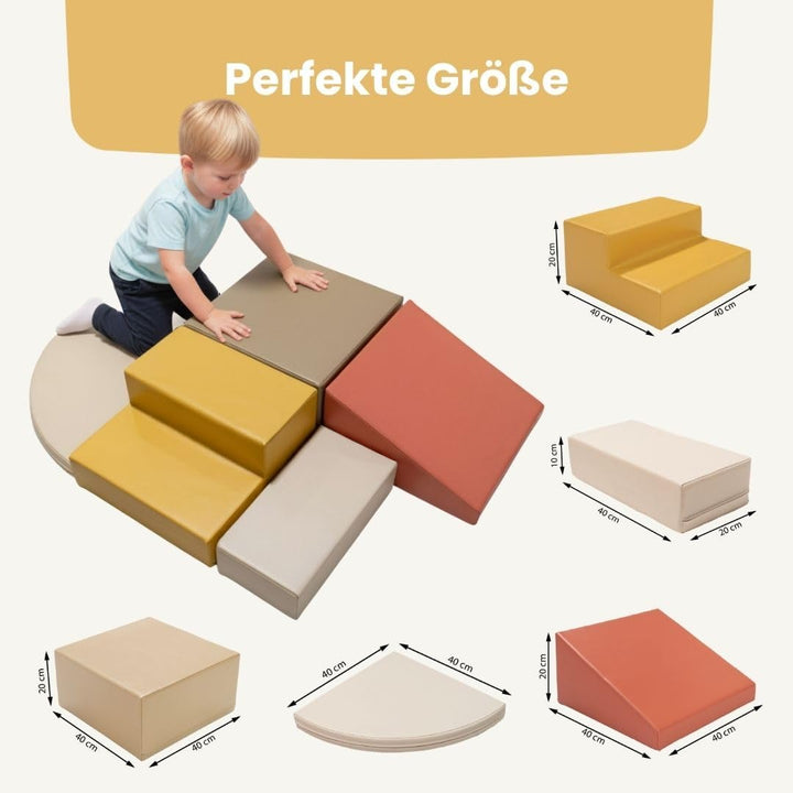 IGLU SOFT PLAY Corner Climber 5 pcs Softbausteine Riesenbausteine Schaumstoffbausteine Grossbaustein