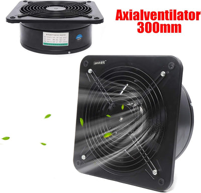 Lüfter Wandventilator 300mm Industrie Axialventilator Belüftungs Auszieher Axialer 150W 2677U/min Me