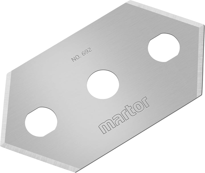 MARTOR 10x Spitzklinge 22,4 mm, 4-fach, Ersatzklingen, Bastelmesser