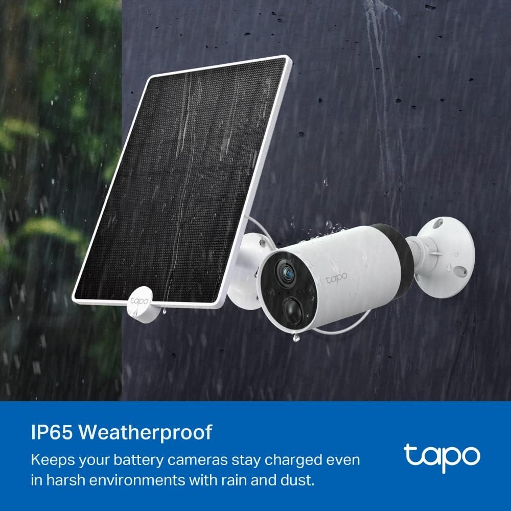 Tapo TP-Link A200 Solarpanel, umweltfreundliche, saubere Energieversorgung Akku-Kameras C400, C420,