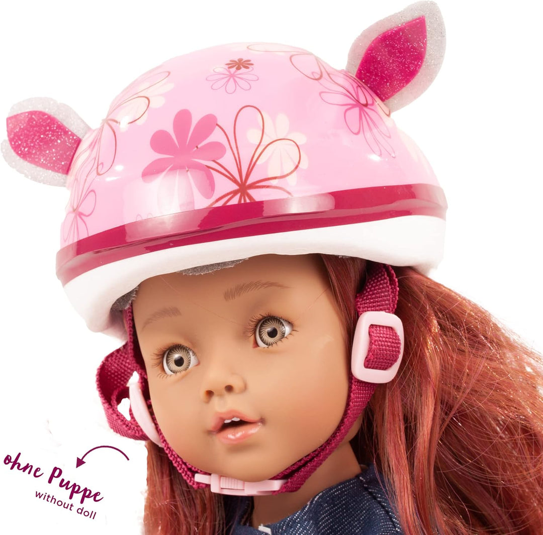 Götz 3403177 Fahrradhelm - Reithelm Tierisch gut für Puppen - passt für Stehpuppen 27-36 cm &amp; Babypu