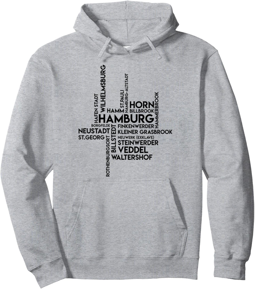 Hamburger Bezirke - Deutschland Souvenir Hamburg Stadtteile Pullover Hoodie