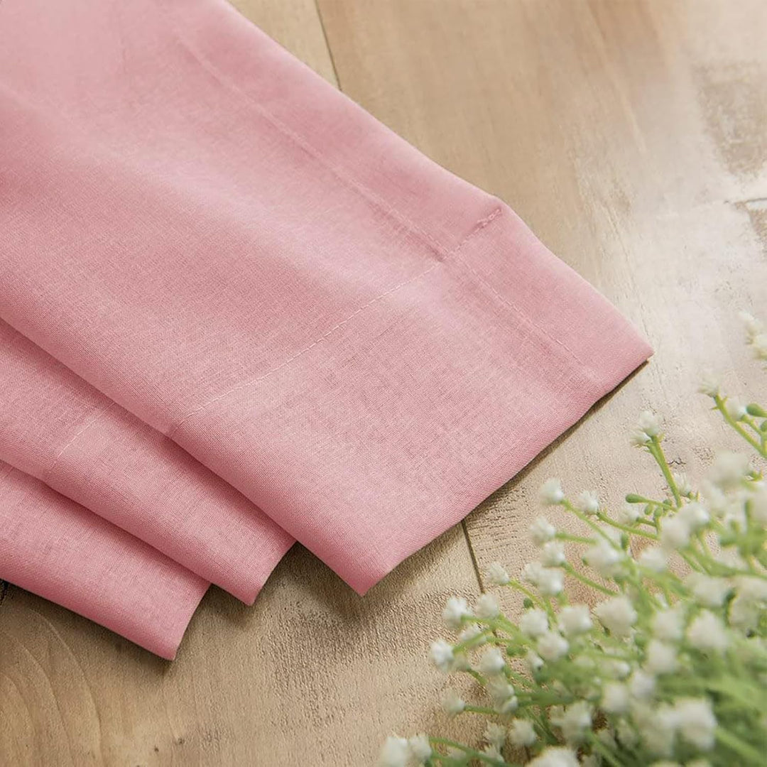 TOPICK Voile Vorhang Mit Ösen Sheer Vorhänge Transparent Gardine Gaze Paarig Ösenschals für Wohnzimm
