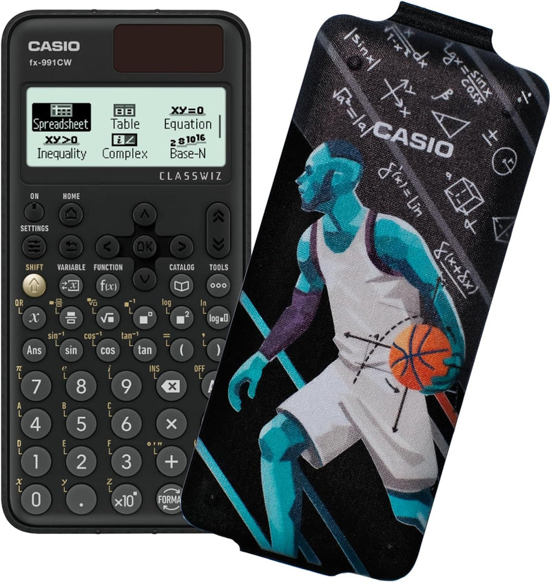 Casio FX-991CW (Modell 2023) Wissenschaftlicher Taschenrechner, 540 Funktionen mit Design-Abdeckung