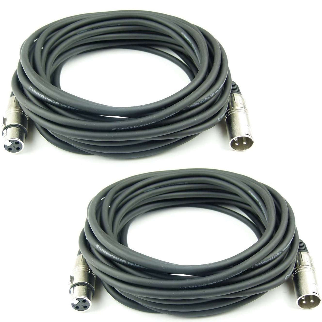 Adam Hall Cables 2 Stück K3MMF1000 Mikrofonkabel XLR female auf XLR male DMX Audio Kabel 3 pol polig
