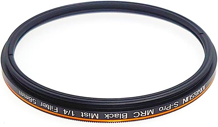 JONGSUN S-Pro MRC Black Mist 1/4 Filter 58mm, Schwarzer Soft Pastell Traum Film Spezialeffekte Filte