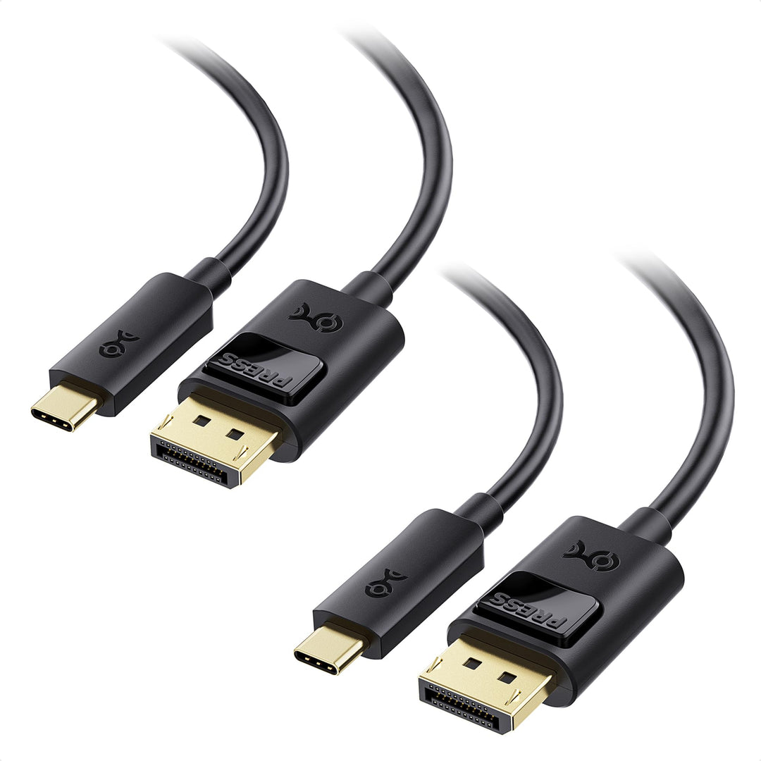 Cable Matters 2er-Pack USB C DisplayPort Kabel 8K 60Hz 1,8m (USB C auf DisplayPort Kabel 1.4) mit 4K