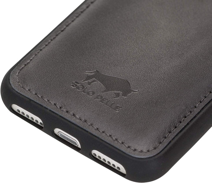 Solo Pelle iPhone SE 2020 - SE 2022 SE 3 Case Lederhülle Ledertasche Backcover Flex aus echtem Leder