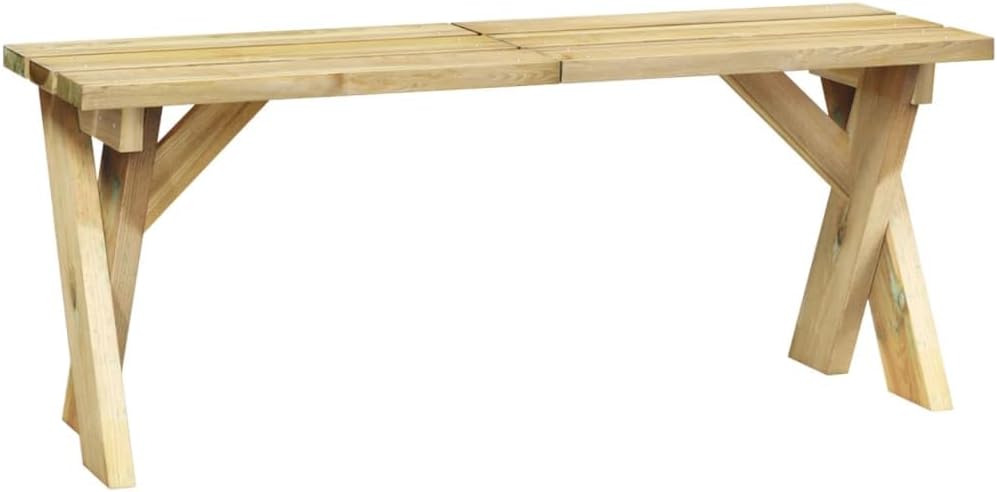 Bussandri Exclusive - Gartenbank 110 cm Kiefernholz Imprägniert