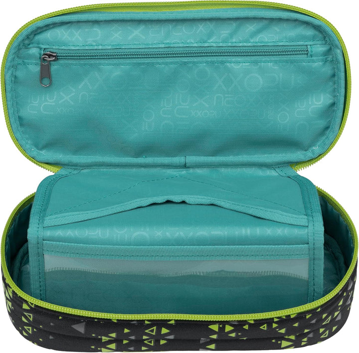 neoxx - Jump Schlamperbox Code Breaker - Recycelte PET-Flaschen, Hauptfach mit Reissverschluss, 10 S