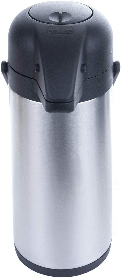 Haushalt International Airpot 3,0 L Pumpkanne Isolierkanne Thermo Kanne Kaffeekanne Camping Edelstah