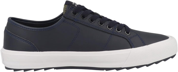 Tommy Hilfiger Herren Sneaker Low Core Vulcanized Cleated Leather 42 EU Blau Desert Sky, 42 EU Blau
