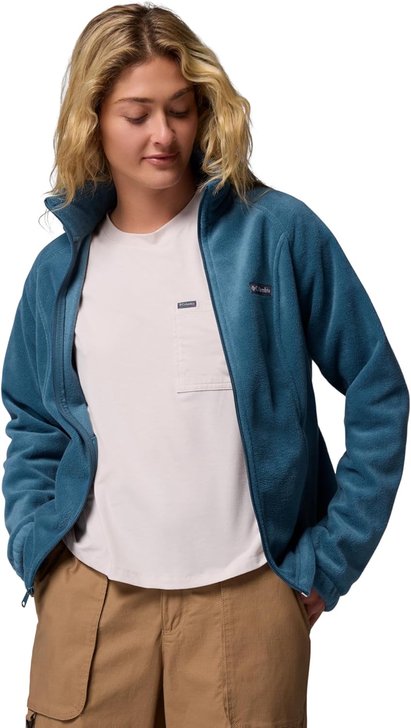 Columbia Benton Springs Damen-Fleecejacke mit durchgehendem Reissverschluss XS Petite Everblue, XS P