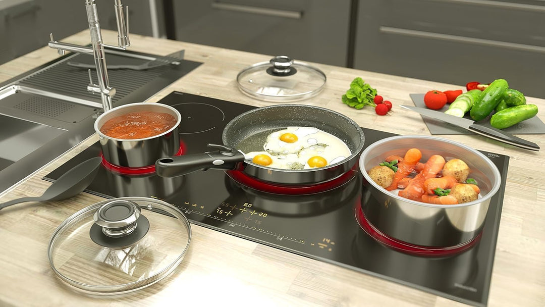 Backen 199911 Pfannen und Töpfe, Edelstahl, 11-teilig