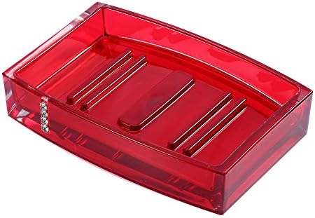 Badezimmer-Zubehör-Sets, 5tlg Badset mit Emulsionflasche, Zahnbürstenhalter, Seifenschale und 2 Gurg