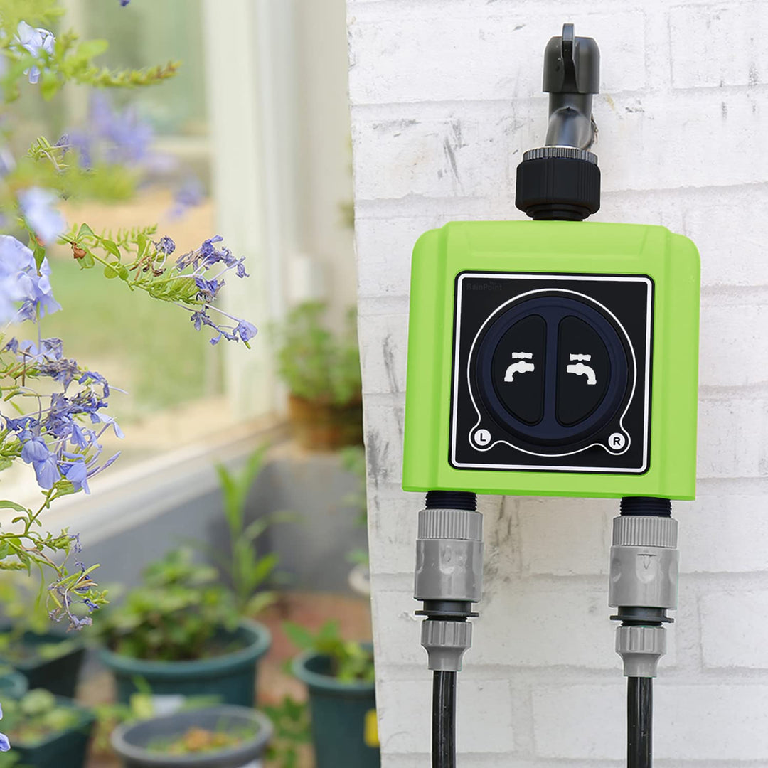 essentials Smart Home Solutions – Smart Garden Bewässerungssystem mit zwei Anschlüssen, Zeitprofiler