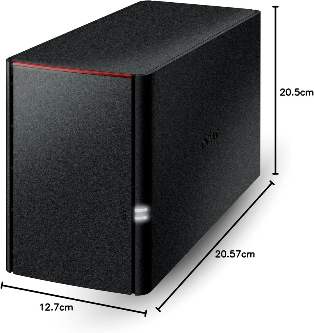 Buffalo LinkStation 410 2 TB High Performance NAS Persönlichen Cloud Storage und Media Server schwar