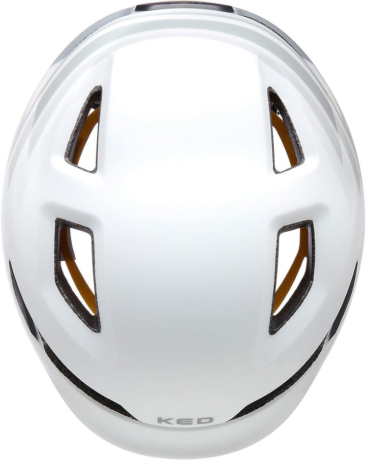 KED Pop MIPS Kinder Fahrrad Helm schwarz/weiss 2023 Weiss M (52-56cm), Weiss M (52-56cm)