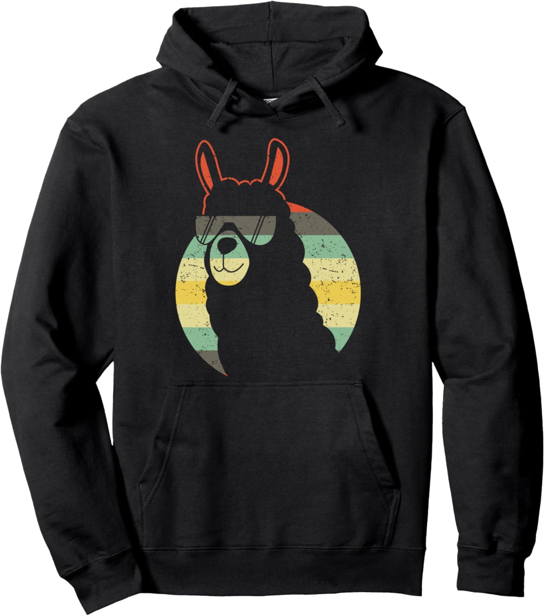 Lustiges Lama Alpaka für Frauen und Männer Vintage Geschenk Pullover Hoodie