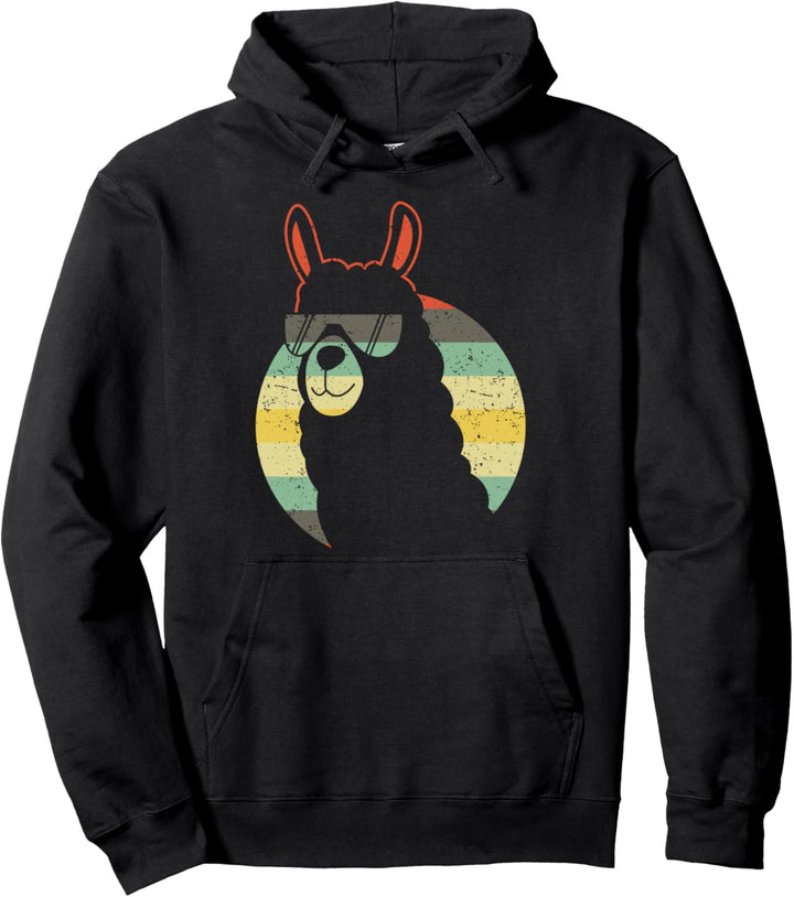 Lustiges Lama Alpaka für Frauen und Männer Vintage Geschenk Pullover Hoodie