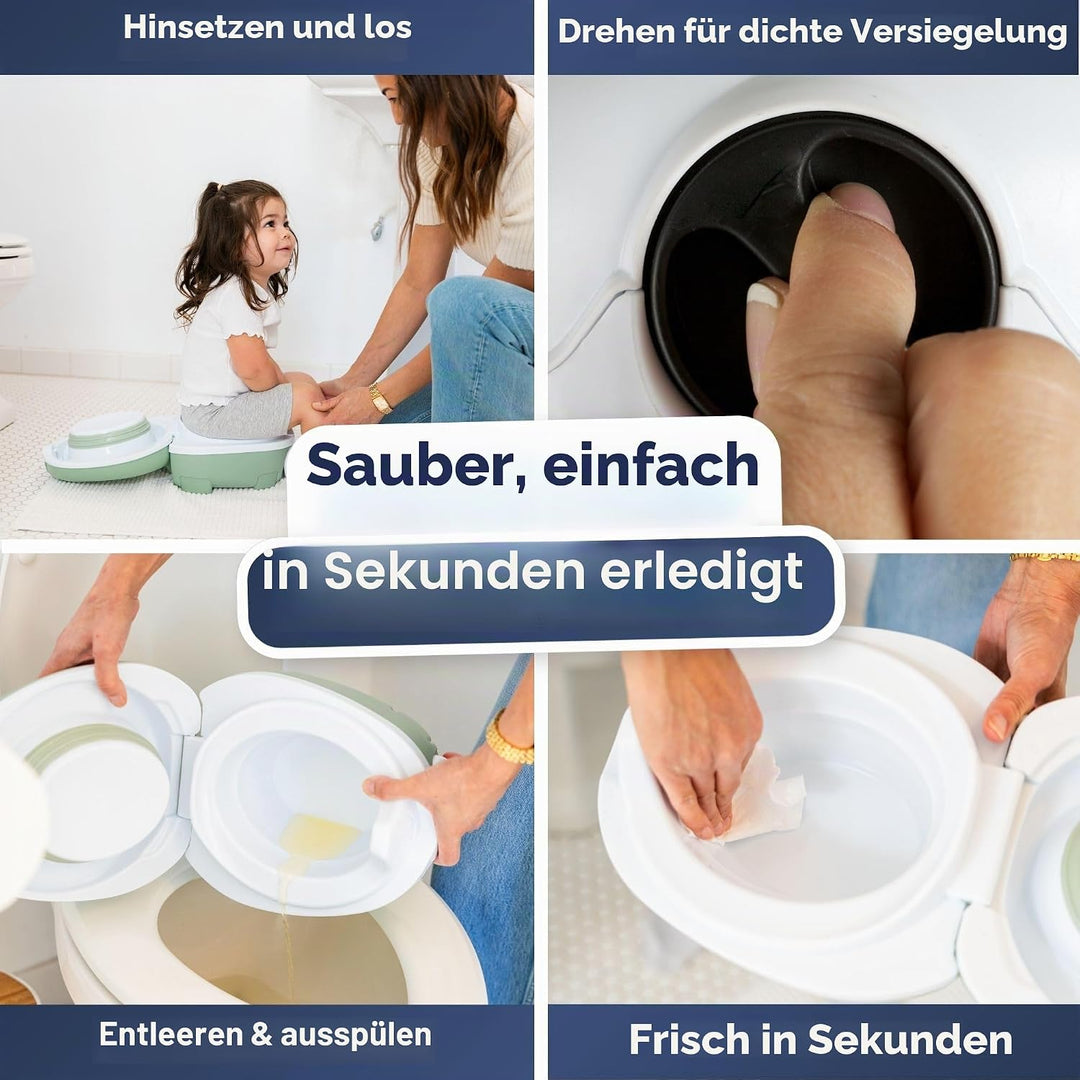 My Carry Potty - Katze Travel Töpfchen, preisgekrönter tragbarer Toilettensitz für Kleinkinder, den
