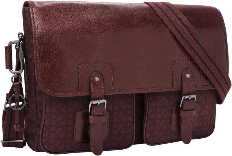 Fossil - Greenville Messenger Burgundy Leder für Herren MBG9577540