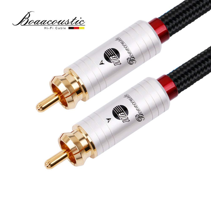 BOAACOUSTIC JIB 4N OFC HiFi Aduio Kabel RCA zu RCA Cinch zu Cinch Subwoofer Kabel 5m 5m Blackberry s