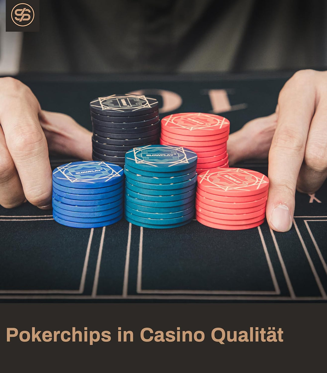 SLOWPLAY Nash Keramik Pokerchips in Loser Schüttung, 10 Gramm Pokerchip aus Keramik in Casino Qualit
