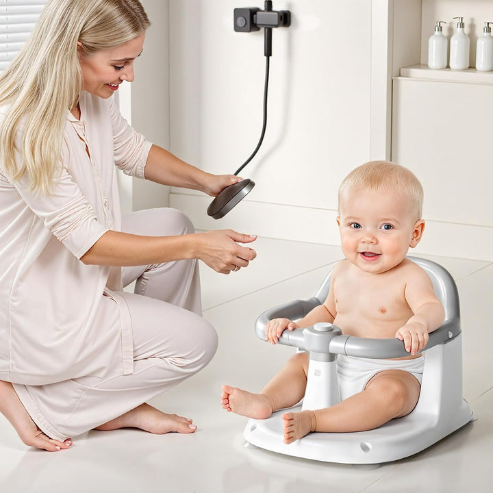 UBRAVOO Baby Badesitz für Babys von 6 bis 24 Monaten, aufrecht sitzender Badesitz, rutschfester Baby