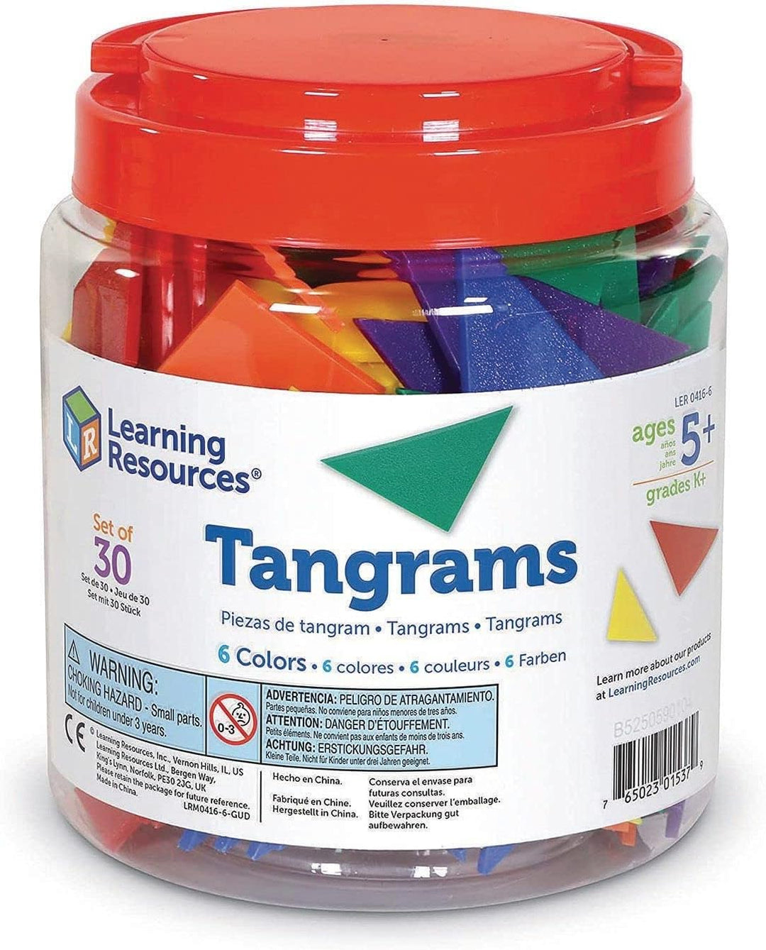 Learning Resources Sechsfarbige Tangrams „Six-Colour Tangrams“