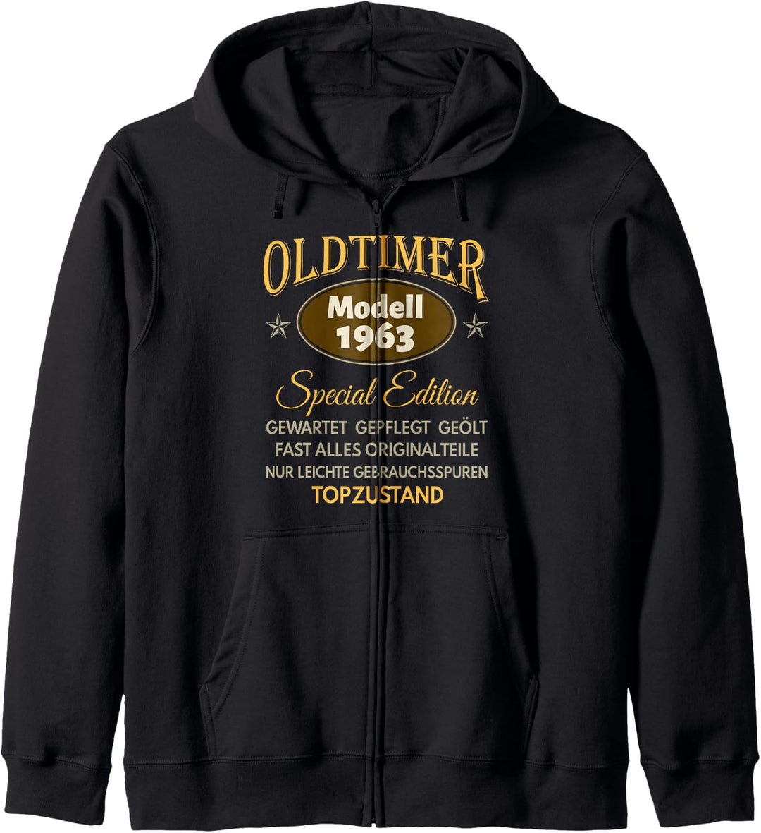 61. Geburtstag Mann Frau 61 Jahre 1963 Deko Lustig Geschenk Kapuzenjacke