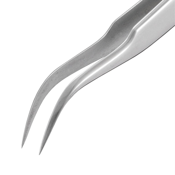Titanium bent nose tweezers, fine pointed tip tweezers, 125mm. Engineer ptn-03 Spitz, Spitz
