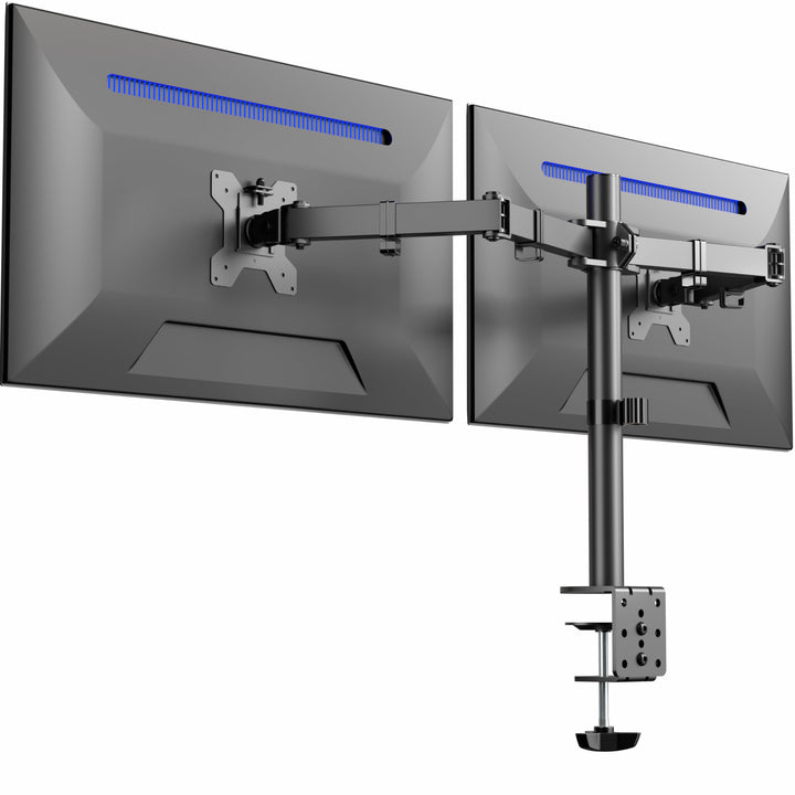VIVO Dual-Monitor-Schreibtischhalterung, Hochleistungs-Vollverstellbarer Ständer, Passend für 2 LCD-