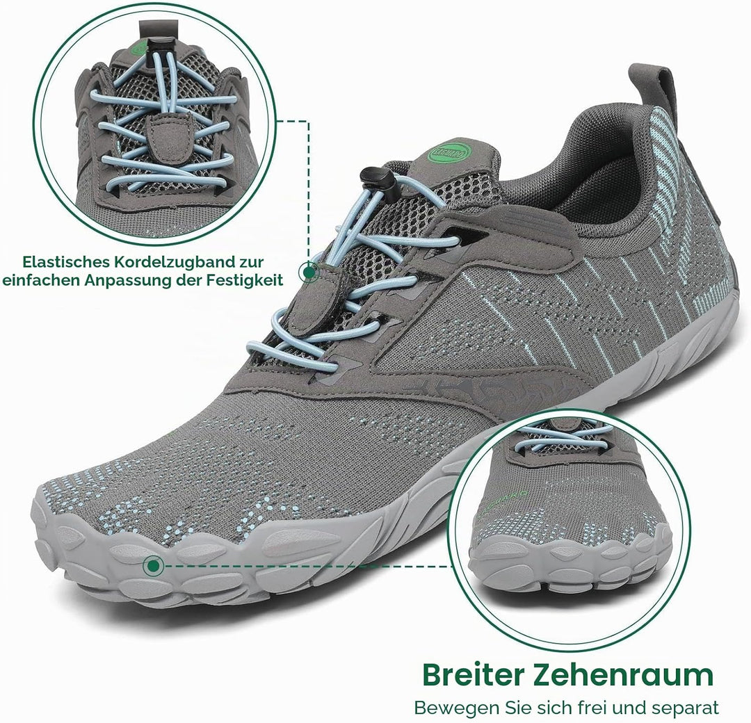 SAGUARO Herren Damen Barfussschuhe - Atmungsaktiv rutschfest Barfussschuhe - mit Breite Zehenbox und