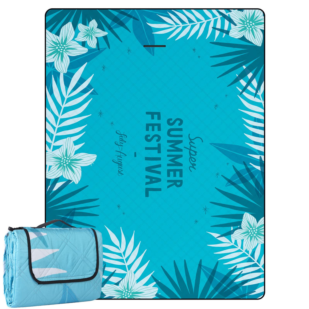DEWUR Picknickdecke wasserdicht waschbar, Stranddecke Sandfrei XXL Campingdecke Strandmatte isoliert
