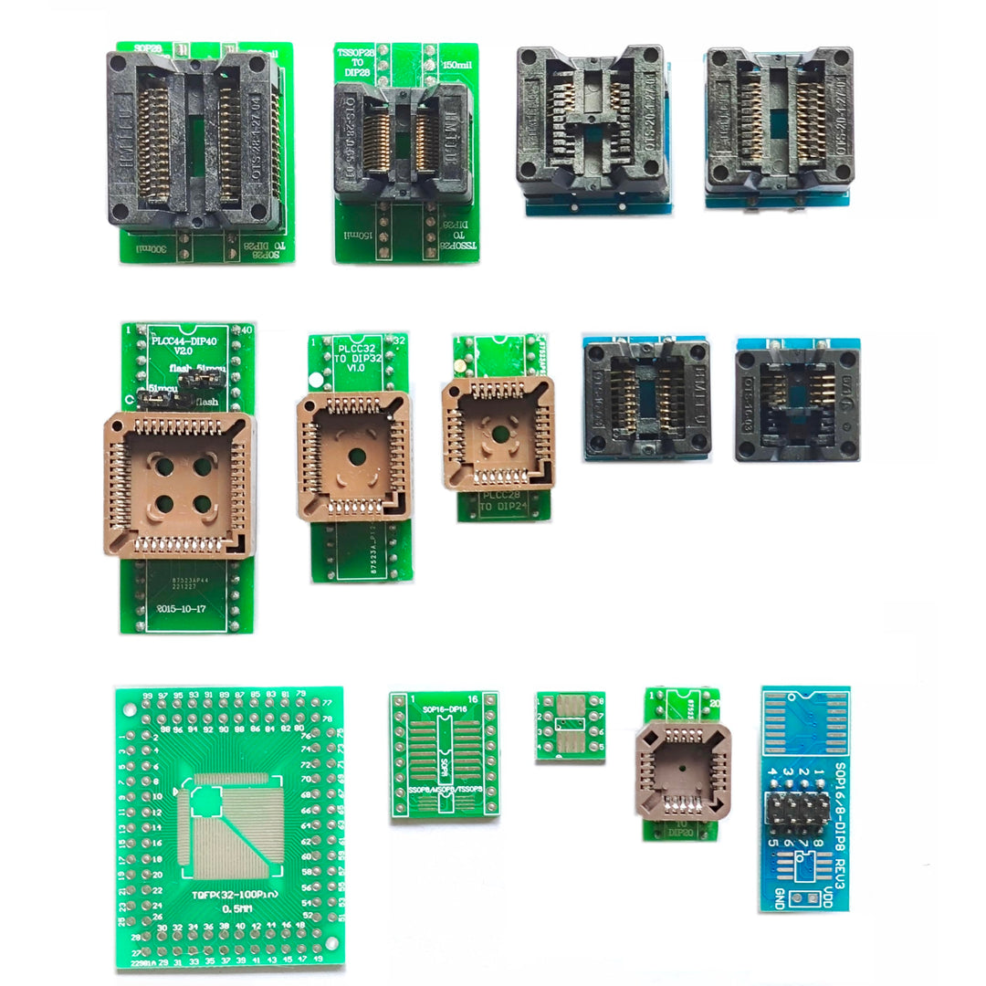 XGOIENZI 14pcs SOP scoket MCU Test Socket Programming Adapter ic chip avr Programmer for Programmer