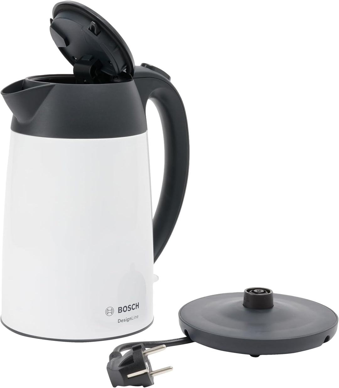 Bosch kabelloser Wasserkocher DesignLine TWK3P421 DesignLine kabelloser Wasserkocher, Ausgiessen ohn