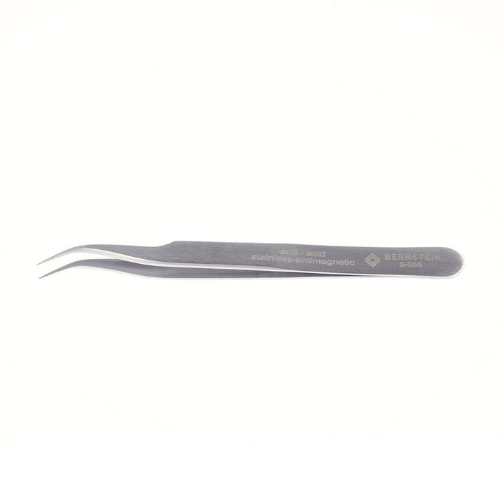 BERNSTEIN SMD Pinzette 120 mm Form 7a Edelstahl Winkel 40° | Anti-magnetisch, rostfrei und säurebest
