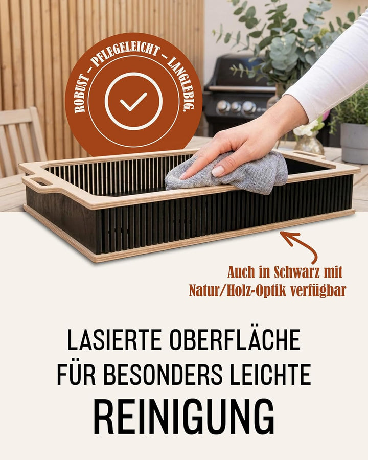 INEXTERIOR Hotty Legacy Warmhalteplatte fürs Grillen – BBQ-Design Speisenwärmer – Stövchen für Grill