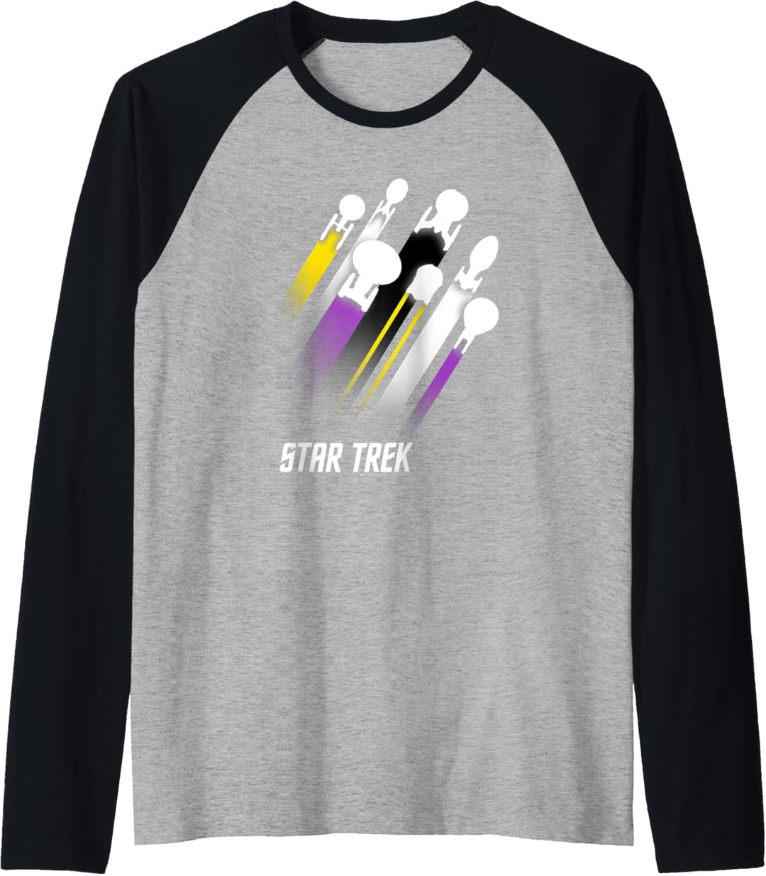 Star Trek Pride Nonbinary Flag Colors Raglan