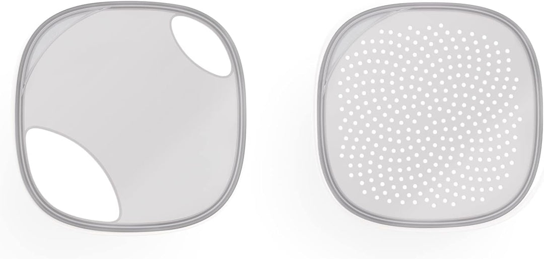 Lékué Vorratsdosen Flip Storage Set, Grau, LM Set L/M Grau, Set L/M Grau