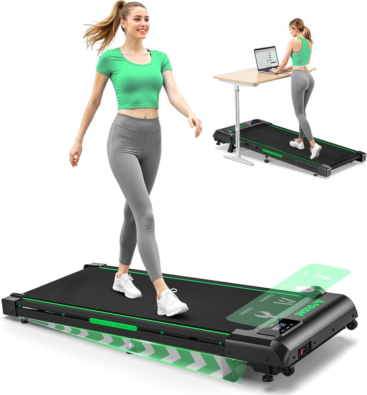 FOUSAE Walking Pad, 1-10 km/h Laufband für Zuhause mit 9% Steigung, 2.5HP Walking Machine für Zuhaus
