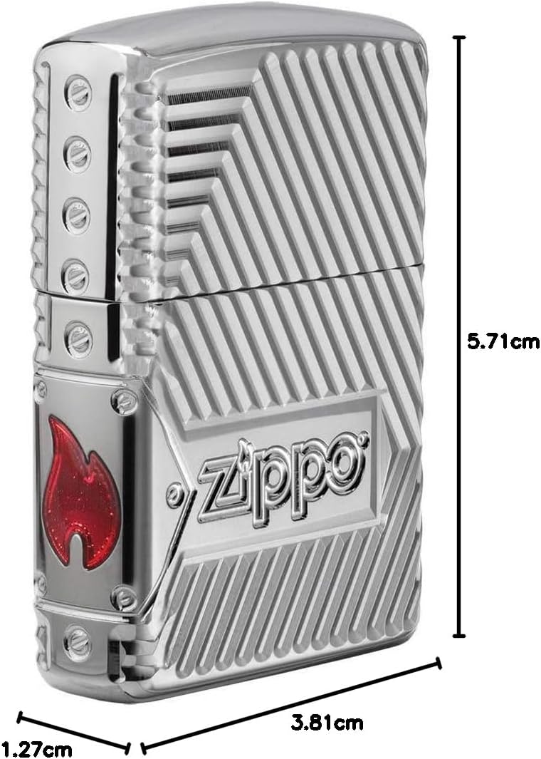 Zippo Bolts Design - 29672 - Choice Collection 2018-60004306 - Suggested Retail: Euro 139,95 Silber