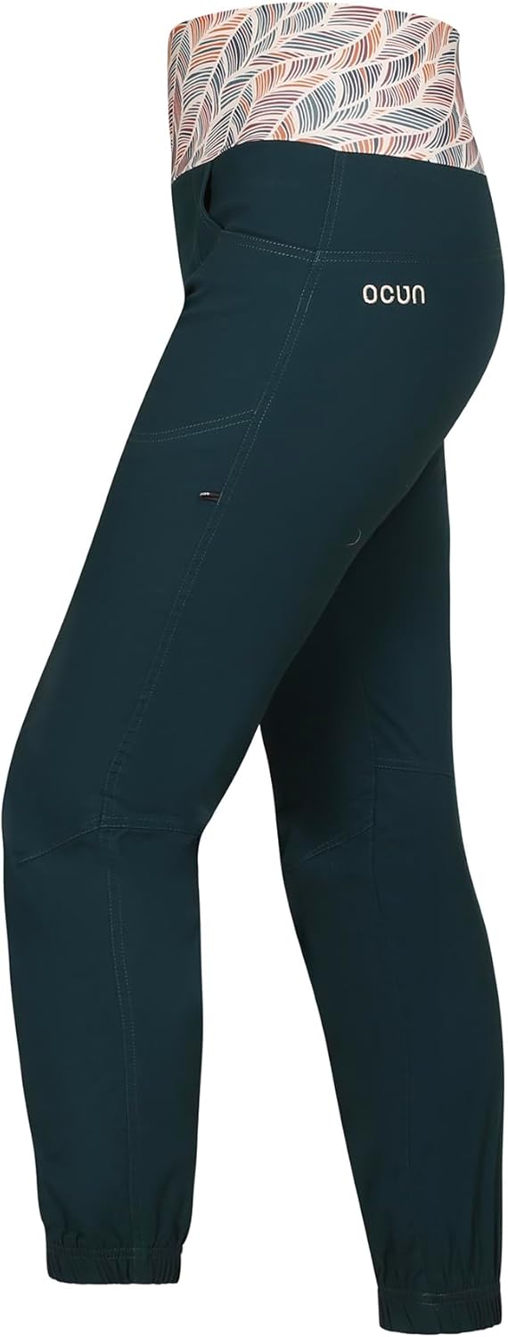 Ocun Damen Sansa Hose Kletterhsoe Boulderhose L Grün Dunkelblaugrün, L Grün Dunkelblaugrün