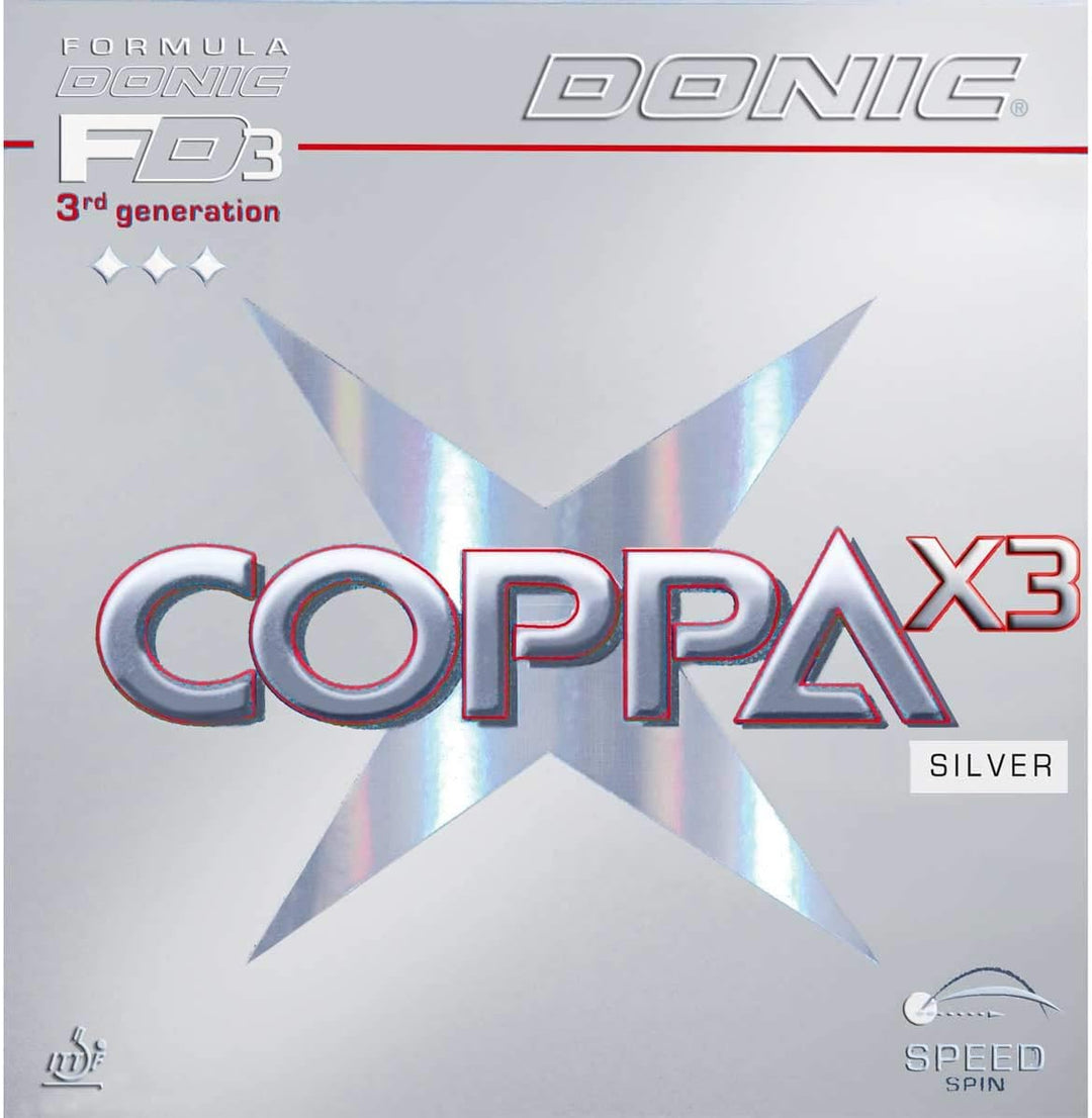 Donic Belag Coppa X3 Silver rot 1,8 mm, rot 1,8 mm