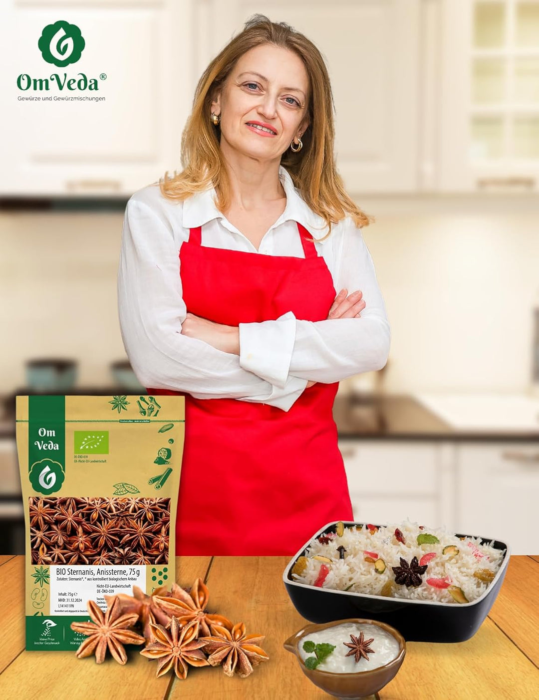 Sternanis BIO Echter Sternanis 200g | ganz mit Bruch | Anissterne | Premium BIO-Qualität zum Kochen