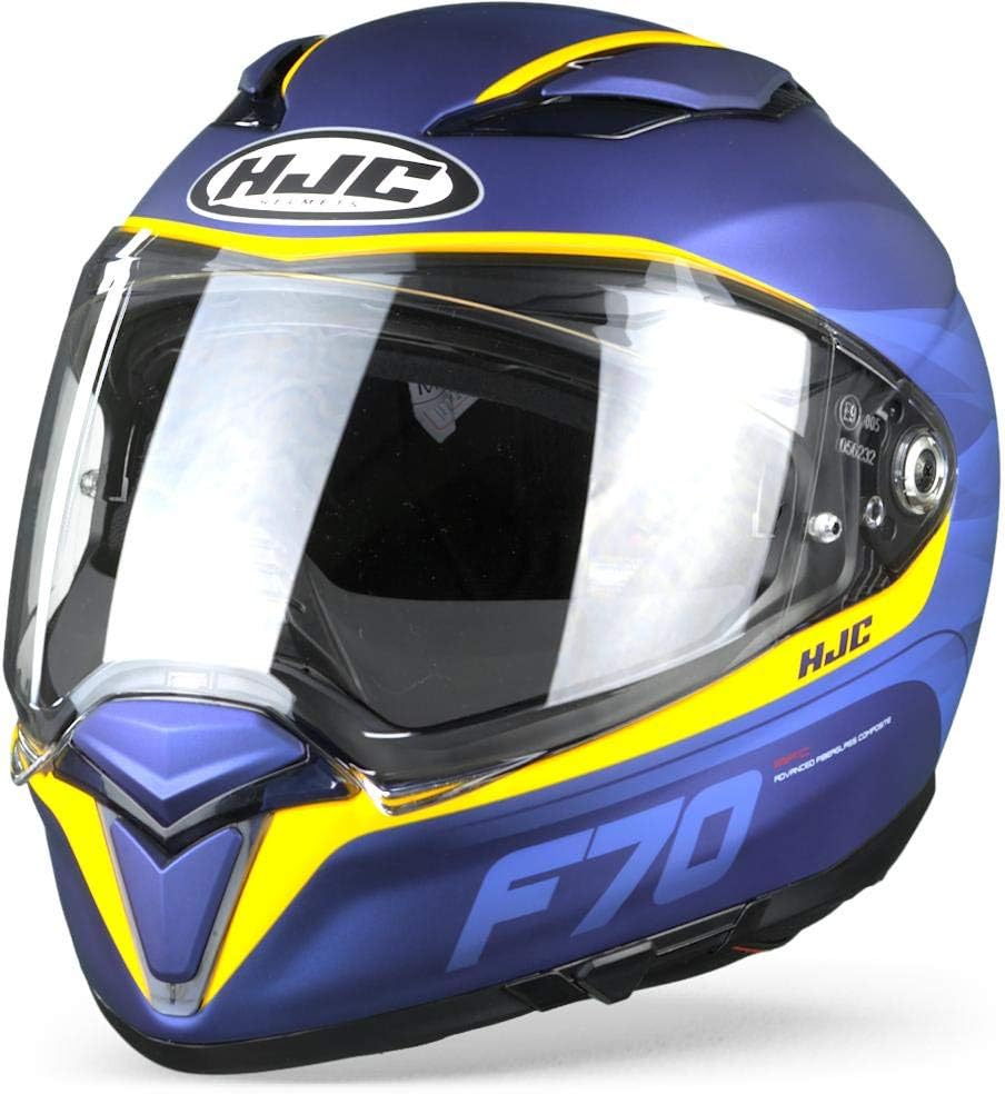 HJC Helmets Herren Nc Motorrad Helm, Blau/Orange, L, L