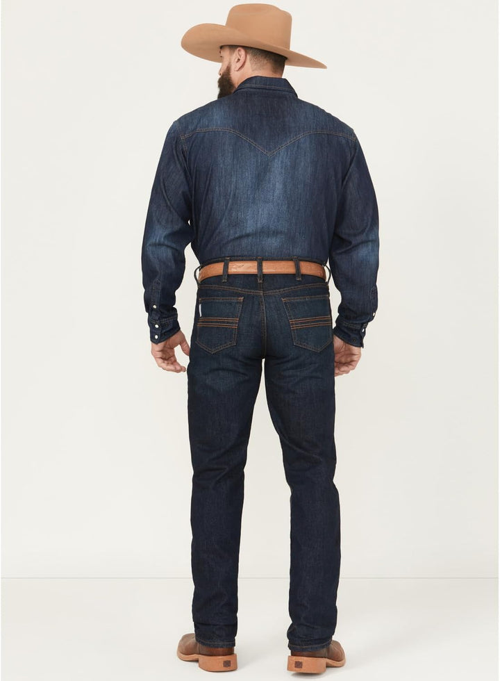 Cinch Silver Label Herren-Jeans, schmale Passform 26W / 30L Indigo/Mandala-traum, 26W / 30L Indigo/M
