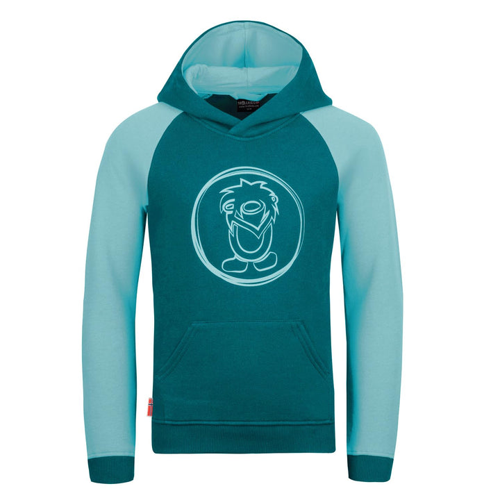Trollkids Mädchen Stavanger Hoodie Kapuzen Pullover 104 Türkis/Helltürkis, 104 Türkis/Helltürkis