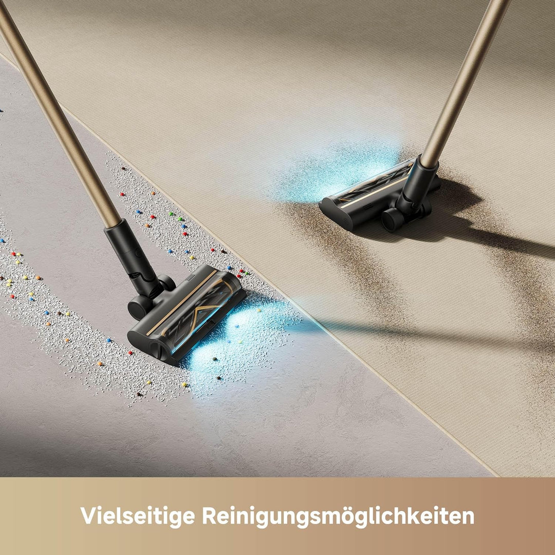 Mova S5 Sense Akku Staubsauger, bis zu 97 Minuten Laufzeit, Staubsauger Kabellos, Multibodenbürste,
